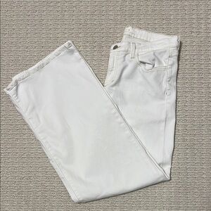 Joe’ Jeans Lou Lou Wide Leg White Jeans